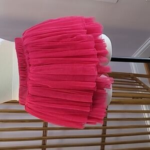 Burleska brand pink tulle skirt tiered size one?